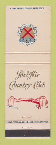 Matchbook Cover - Bel Air Country Club CA