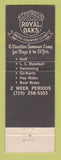 Matchbook Cover - Royal Oaks Golf Course Waupaca WI