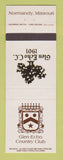 Matchbook Cover - Glen Echo Country Club Normandy MO