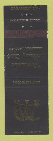 Matchbook Cover - Westmoor Country Club Brookfield WI WEAR