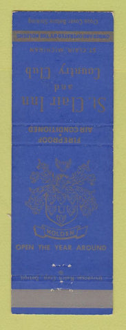 Matchbook Cover - St Clair Inn Country Club MI WEAR
