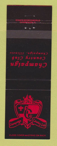 Matchbook Cover - Champaign Country Club IL