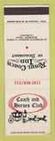 Matchbook Cover - Royal Coach Inn Beaumont TX SAMPLE