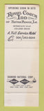 Matchbook Cover - Royal Coach Inn Beaumont TX SAMPLE