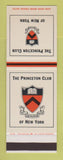 Matchbook Cover - Princeton Club of New York City SAMPLE