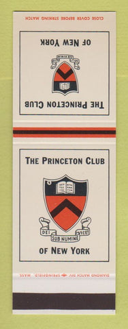 Matchbook Cover - Princeton Club of New York City SAMPLE