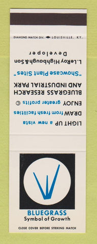 Matchbook Cover - Bluegrass Research Industrial Park Louisville KY SAMPLE