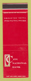 Matchbook Cover - City National Bank Tulsa OK SAMPLE