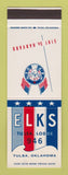 Matchbook Cover - Elks Lodge Tulsa OK SAMPLE