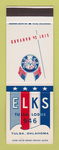 Matchbook Cover - Elks Lodge Tulsa OK SAMPLE