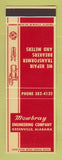 Matchbook Cover - Mowbray Engineering Greenville AL Transformer SAMPLE
