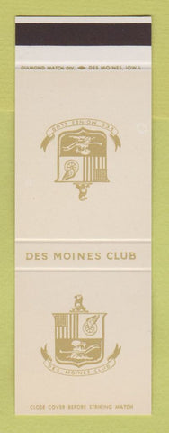 Matchbook Cover - Des Moines Club IA SAMPLE