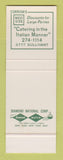 Matchbook Cover - Corrova's Restaurant Italian Pizza Columbus OH SAMPLE