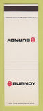 Matchbook Cover - Burndy SAMPLE