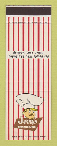 Matchbook Cover - Jerrys Restaurants Lexington KY CHAIN SAMPLE