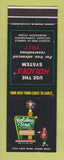Matchbook Cover - Holiday Inn Clearwater FL SAMPLE
