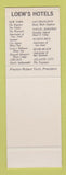 Matchbook Cover - City Squire Motor Inn New York City SAMPLE