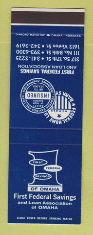 Matchbook Cover - First Federal Savings Loan Omaha NE SAMPLE