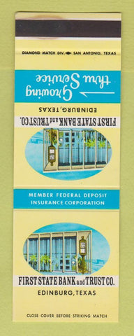 Matchbook Cover - First State Bank and Trust Edinburg TX SAMPLE