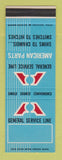 Matchbook Cover - American Parts General Service auto SAMPLE