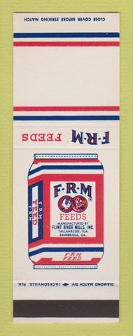 Matchbook Cover - Flint River Mills Feeds Bainbridge GA Tallahassee FL SAMPLE