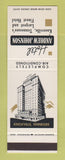 Matchbook Cover - Hotel Andrew Johnson Knoxville TN SAMPLE