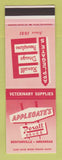 Matchbook Cover - Applegate's Rexall Drug Store Bentonville AR SAMPLE