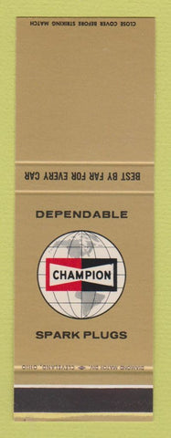 Matchbook Cover - Champion Spark Plugs SAMPLE