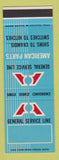 Matchbook Cover - American Parts General Service auto SAMPLE