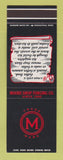 Matchbook Cover - Moore Drop Forging  SAMPLE