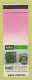 Matchbook Cover - Asco Controls Florham Park NJ Automatic Switch SAMPLE