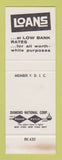 Matchbook Cover - State National Bank of Alabama AL SAMPLE
