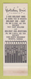 Matchbook Cover - Holiday Inn Wichita KS SAMPLE