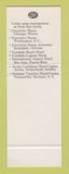 Matchbook Cover - Executive House Hotel Chicago IL SAMPLE