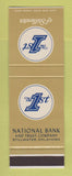 Matchbook Cover - 1st National Bank Stillwater OK SAMPLE