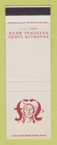 Matchbook Cover - Franklin Lakes National Bank NJ SAMPLE
