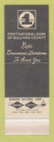 Matchbook Cover - First National Bank Sullivan County TN Mastercharge SAMPLE