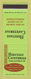 Matchbook Cover - Heritage Cafeterias Springfield MO SAMPLE