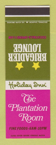 Matchbook Cover - Holiday Inn Brigadier Lounge Atlanta GA SAMPLE