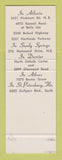 Matchbook Cover - Gigi's Pizza Atlanta GA Sandy Springs Athens SAMPLE