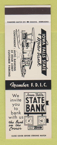 Matchbook Cover - Iowa Falls State Bank IA SAMPLE