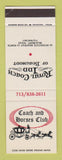Matchbook Cover - Royal Coach Inn Beaumont TX SAMPLE