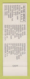 Matchbook Cover - Hilton Hotel Honolulu Hawaii Hawaiian Village SAMPLE