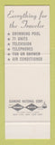 Matchbook Cover - 4 Acre Motel Kansas City MO SAMPLE
