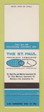 Matchbook Cover - St Paul Insurance Company MN SAMPLE