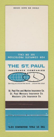 Matchbook Cover - St Paul Insurance Company MN SAMPLE