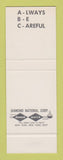 Matchbook Cover - Moore Drop Forging  SAMPLE
