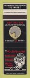 Matchbook Cover - Safety Hard Hat Goggles Shoes SAMPLE