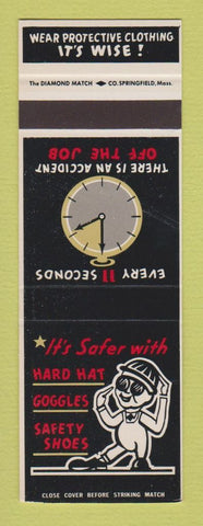 Matchbook Cover - Safety Hard Hat Goggles Shoes SAMPLE