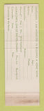Matchbook Cover - Uni Crest Homes Mid State Corp Montgomery AL WEAR SAMPLE